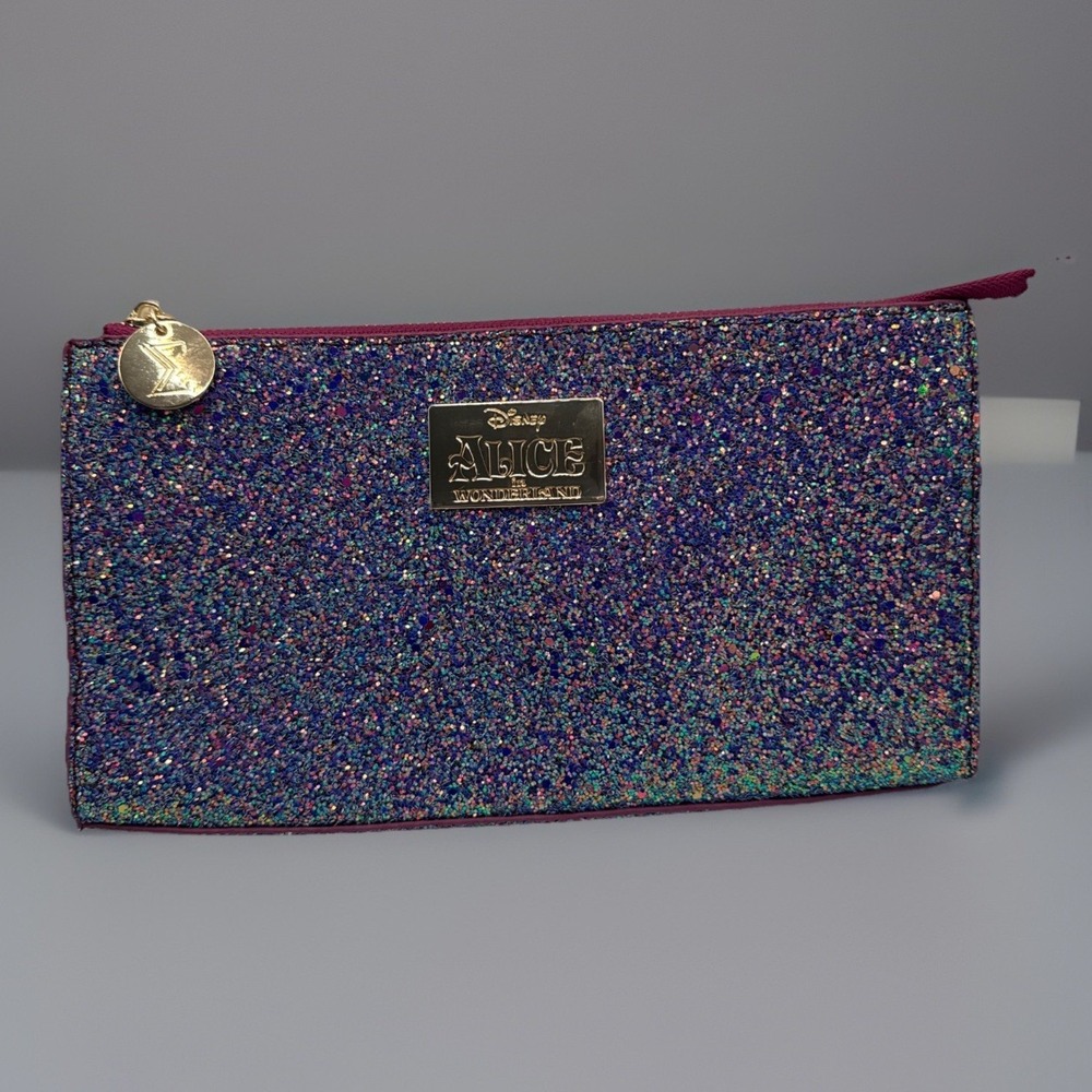 Disney + Sigma Alice in Wonderland  Bag Only Makeup Clutch Sparkle‎